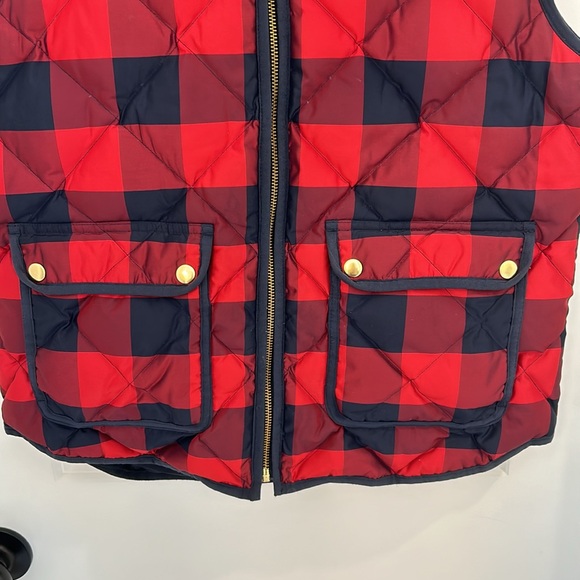 J.Crew Excursion Buffalo Check Puffer Vest - Picture 3 of 5